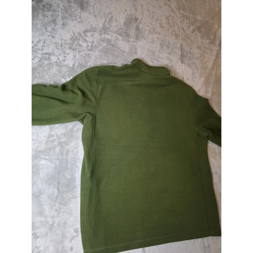 The North Face Men's XL/TG Green Quarter Zip Fleece Pullover Jacket Outdoor